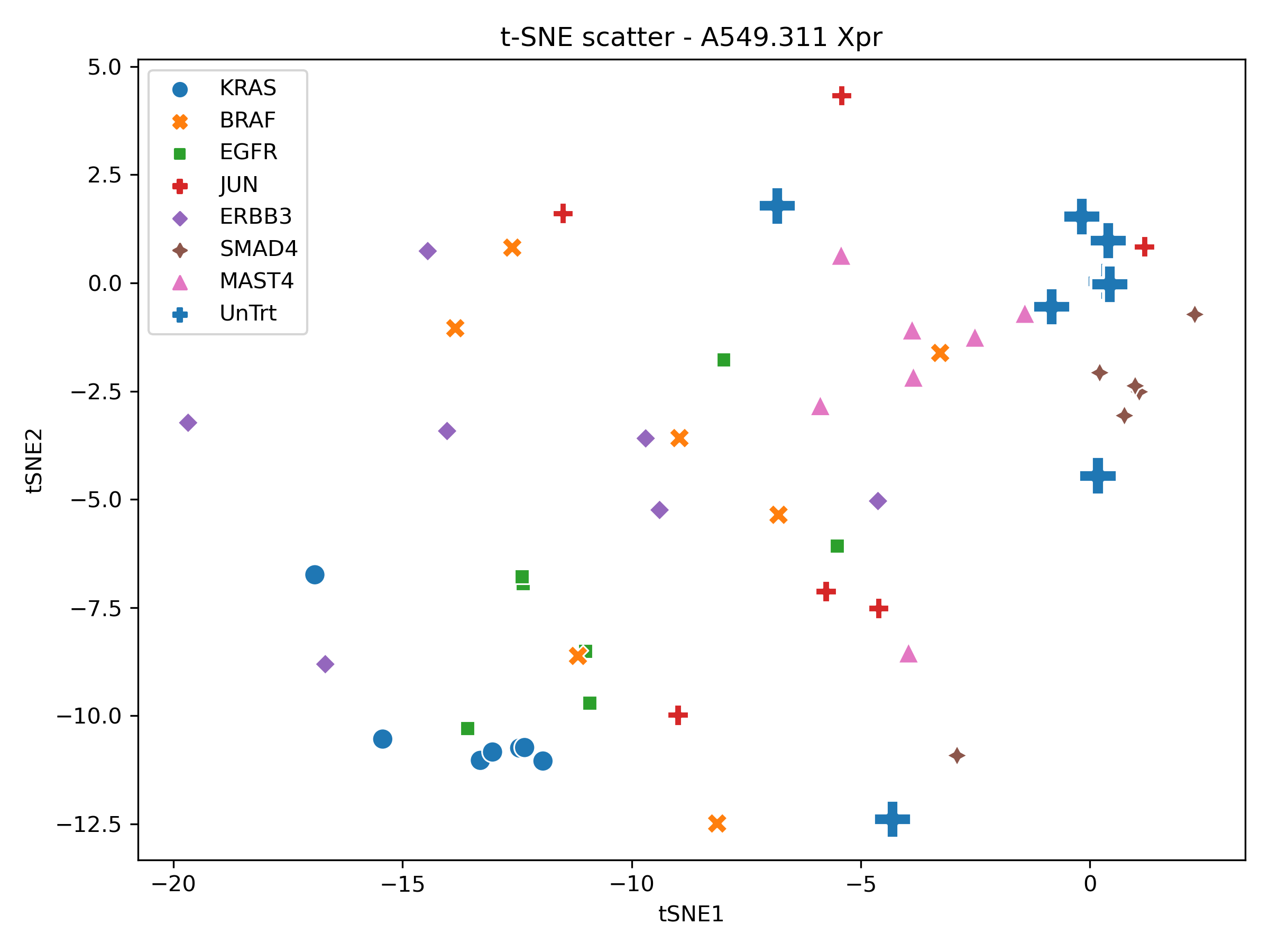 t-SNE scatter of A549.311 cell line